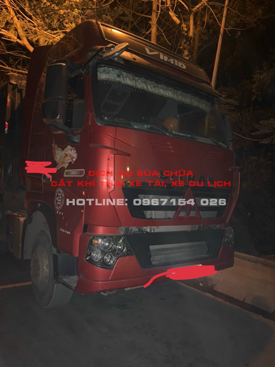 Đóng hệ thống sử lý khí thải vĩnh viễn howo MAN T7h 440 và Điều chỉnh chân ga giúp xe chạy bốc hơn, đạp  như ga cơ