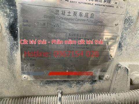 Huỷ bỏ hệ thống sử lý khí thải ( cắt nước khí thải viễn viễn)  cho Động cơ MAN đức , gắn trên xe Bơm bê tông SANY.