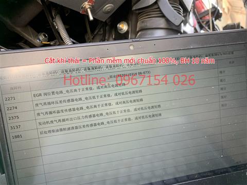 Huỷ hệ thống tuần hoàn khí thải ( EGR) cho xe JAC .