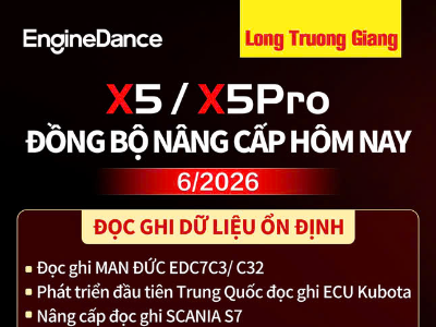 X5 / X5 MAX / X5 PRO ĐỒNG BỘ NÂNG CẤP THÁNG 06/2026 – MỞ RỘNG KHẢ NĂNG ĐỌC/GHI ECU, CỨU HỘ ECU CHUYÊN NGHIỆP