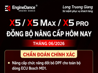 X5 / X5 MAX / X5 PRO ĐỒNG BỘ NÂNG CẤP THÁNG 06/2026 – CHẨN ĐOÁN CHÍNH XÁC