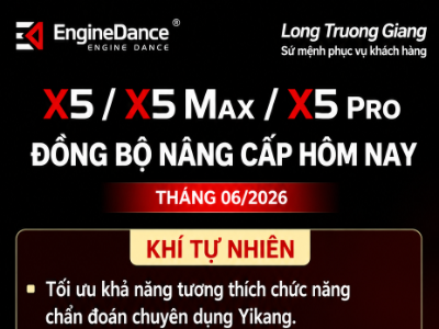 X5 / X5 MAX / X5 PRO ĐỒNG BỘ NÂNG CẤP THÁNG 06/2026 – NÂNG CẤP CHẨN ĐOÁN HỆ THỐNG KHÍ TỰ NHIÊN (CNG/LNG)