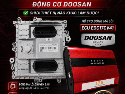 LTG V3 – Giải pháp đóng mã lỗi ECU EDC17CV41 cho động cơ Doosan