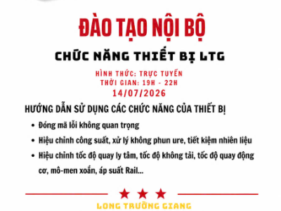 THIẾT BỊ LTG V3 - Long Trường Giang tổ chức đào tạo nội bộ trực tuyến về các chức năng nổi bật