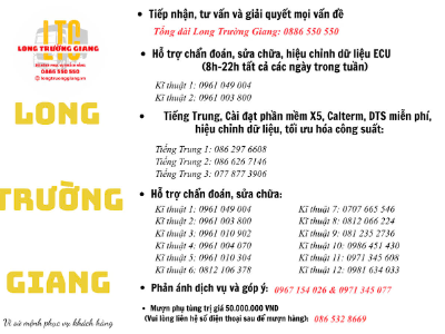 LONG TRƯỜNG GIANG – LUÔN SẴN SÀNG HỖ TRỢ KỸ THUẬT Ô TÔ TRÊN TOÀN QUỐC