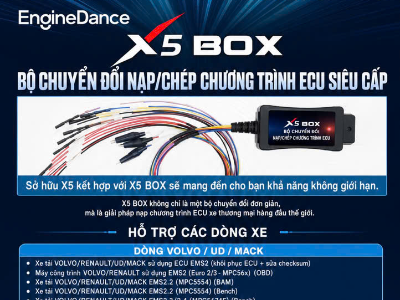 X5 LONGTRUONGGIANG – X5 BOX EngineDance – Bộ chuyển đổi nạp/chép chương trình ECU chuyên nghiệp cho xe tải nặng