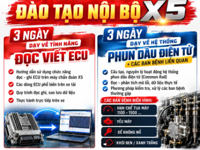 Đào tạo X5 & phun dầu điện tử – Hỗ trợ khách hàng sau bán hàng