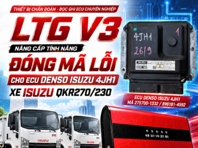 LTG V3 - nâng cấp đóng mã lỗi ECU Denso Isuzu 4JH1