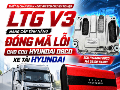 LTG V3 – Thiết bị chẩn đoán, đọc/ghi ECU chuyên nghiệp cho xe tải Hyundai D6CD