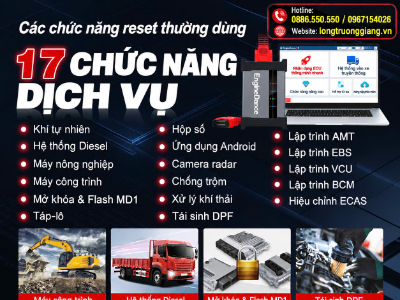 17 CHỨC NĂNG DỊCH VỤ CHẨN ĐOÁN – ĐỌC/VIẾT ECU CÙNG LONG TRƯỜNG GIANG