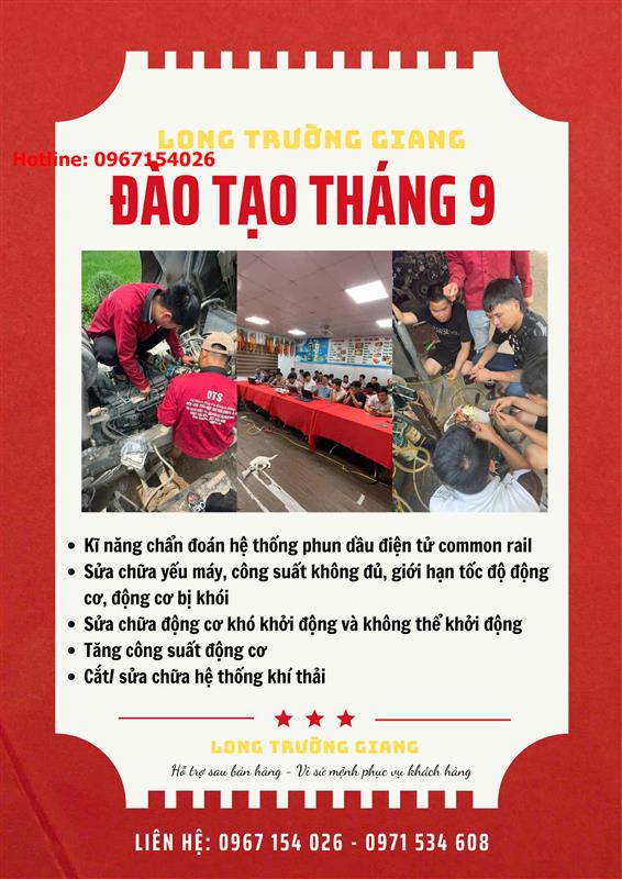 ✅ LONG TRƯỜNG GIANG TỔ CHỨC ĐÀO TẠO THÁNG 9