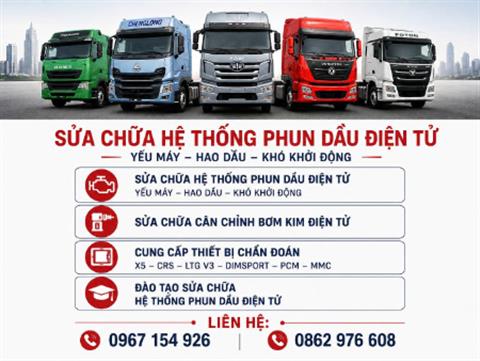 Sửa chữa phục hồi hệ thống xử lý khí thải cho các dòng xe tải, xe khách, xe cẩu, máy xúc trên mọi miền tổ quốc